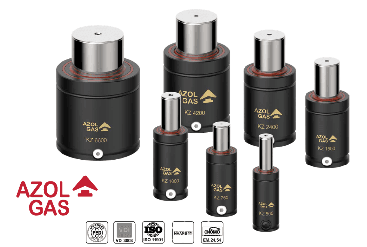 B-KZ Gas Spring Compact Height Series (350-6600 daN)