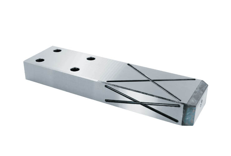 B-GWB HEEL GUIDE PLATES WITH OIL GROOVE WITH BOLT HOLE